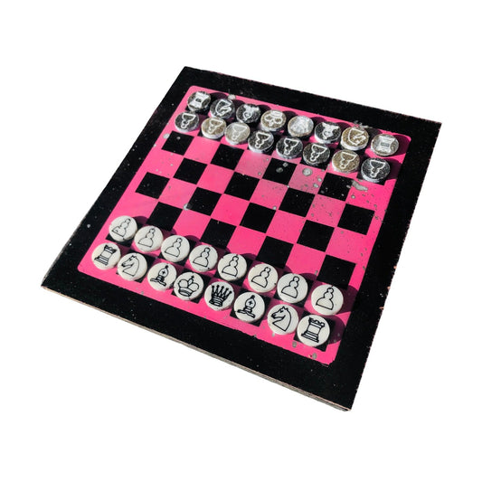 Chess Set - Speckled Pink