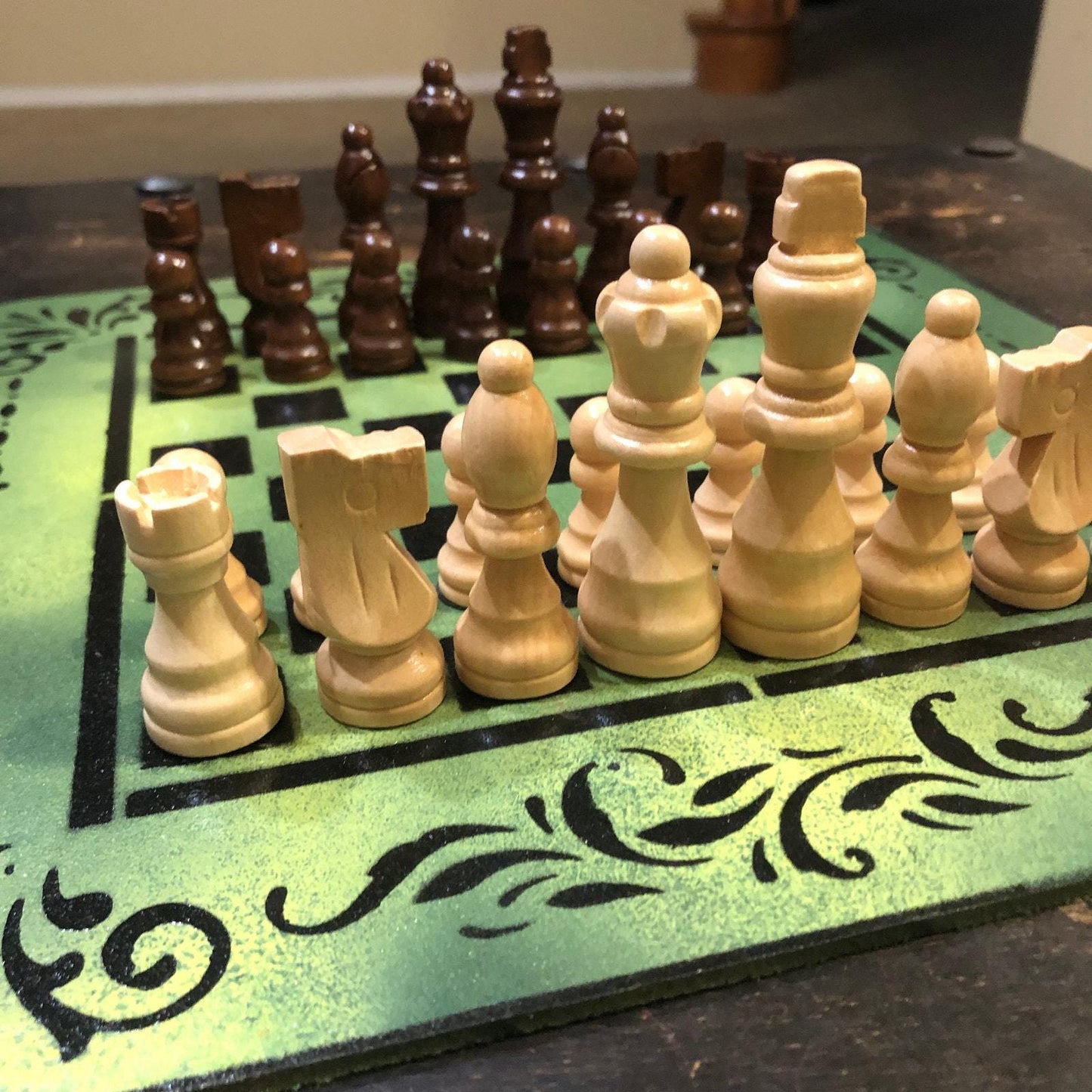 Chess Set - Green Lime Edition