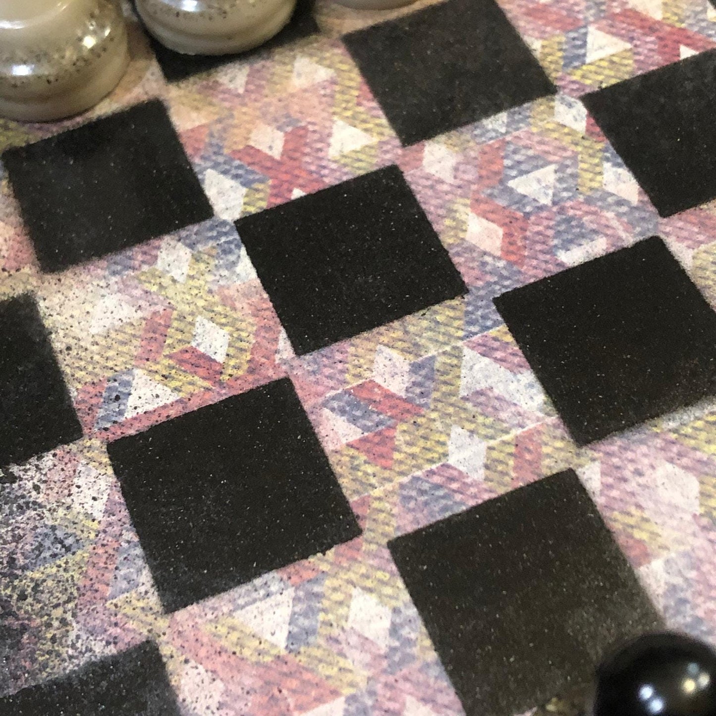 Scrapbook Chess Set - Fancy Carpet Pattern