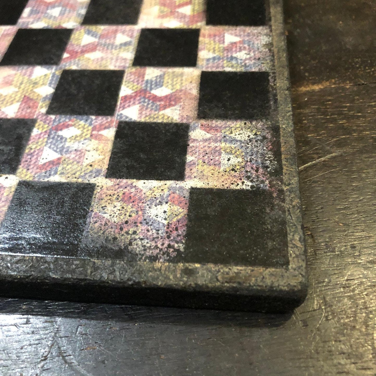 Scrapbook Chess Set - Fancy Carpet Pattern