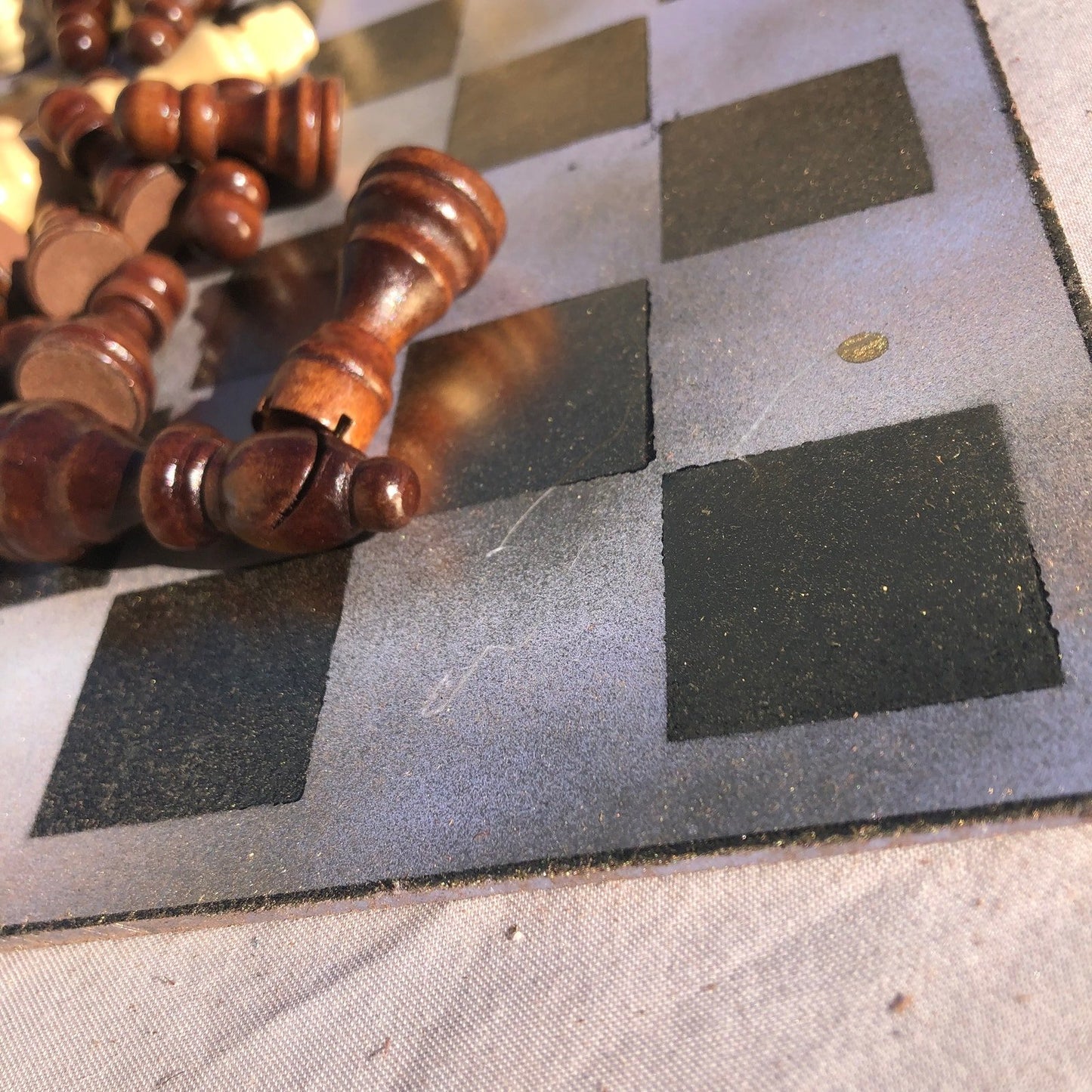 Chess Set - Gray Golden Tint