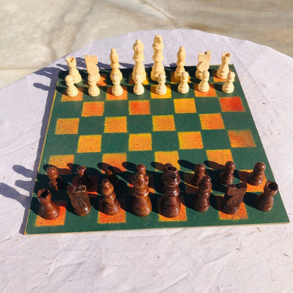 Chess Set - Sunset Green