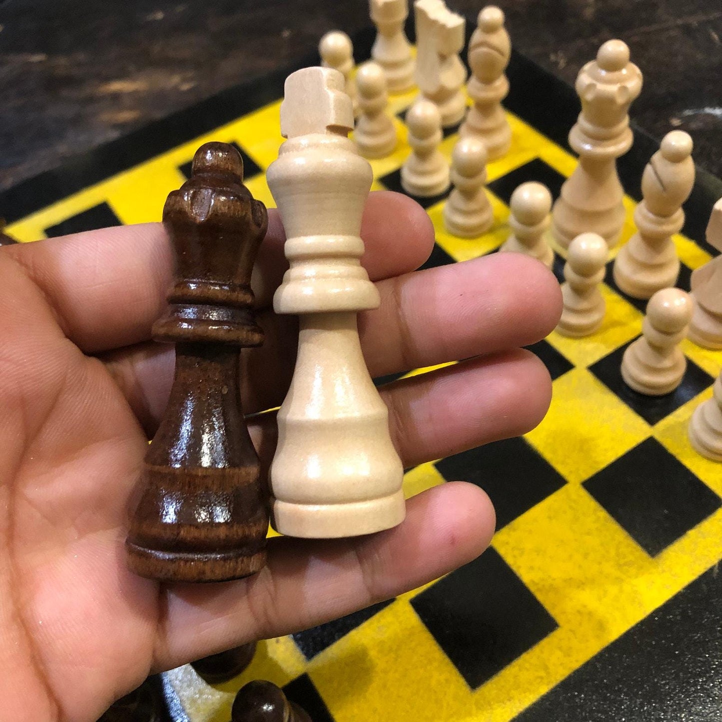 Chess Set - Black & Yellow