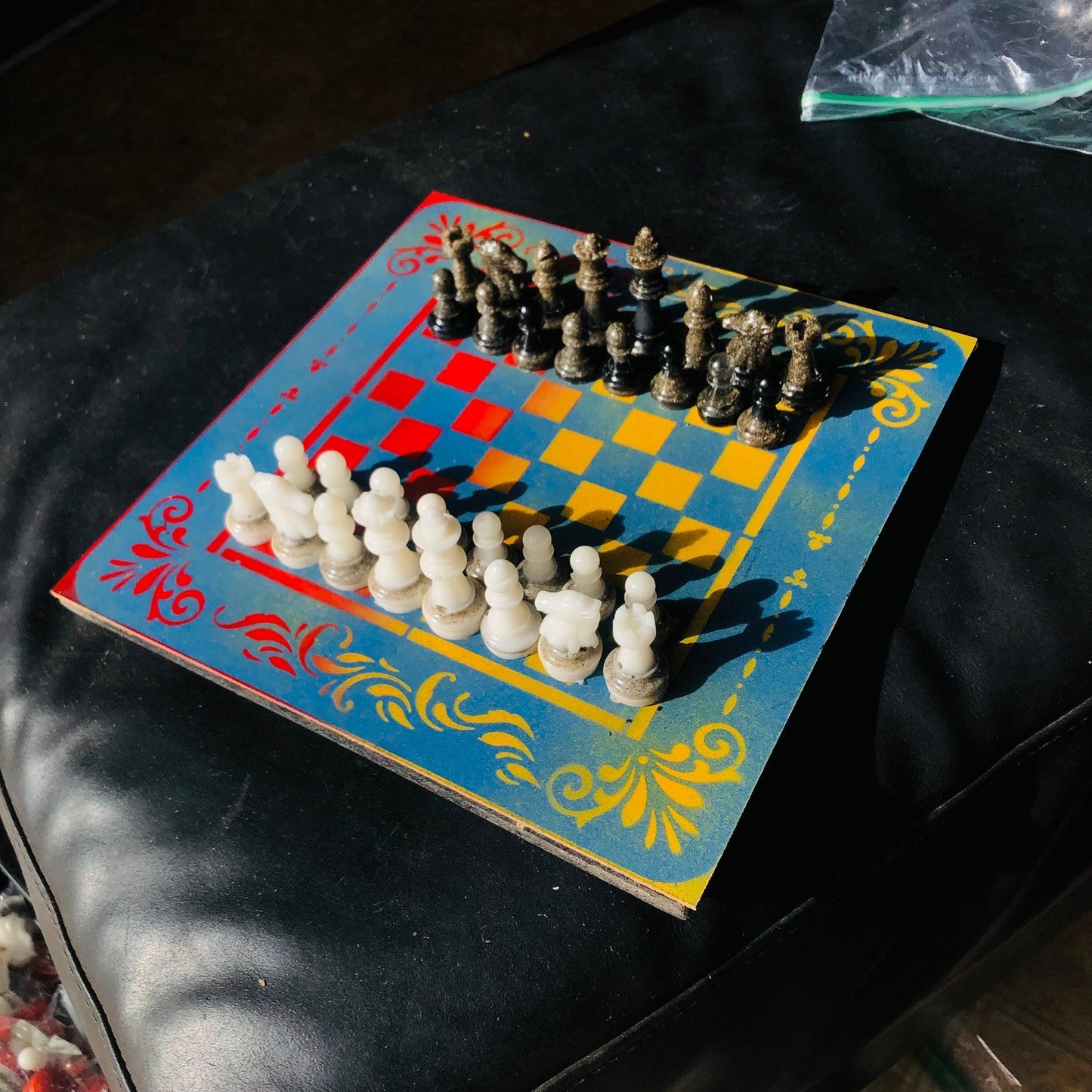 Chess Set - Sunset Blast Blue