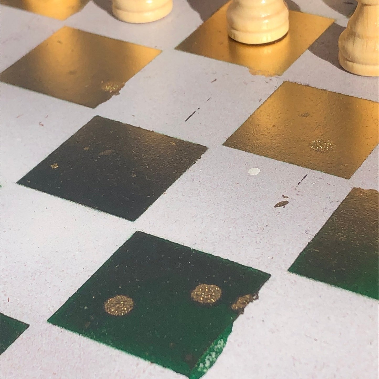 Chess Set - Prestigious Golden Green