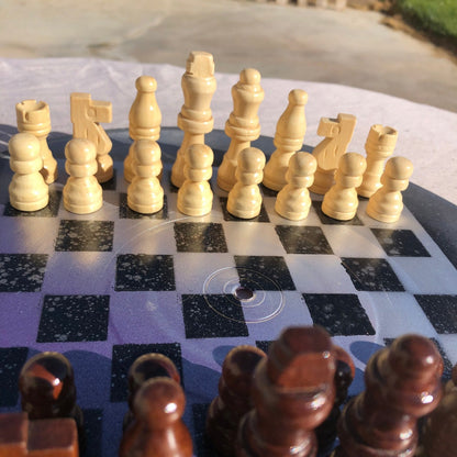 Vinyl Chess Set - Purple Drizzle