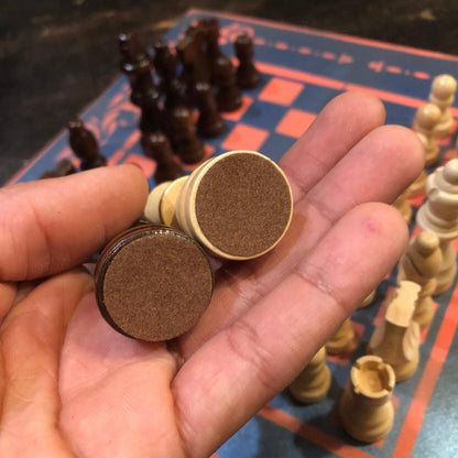 Chess Set - Blue & Peach Pink
