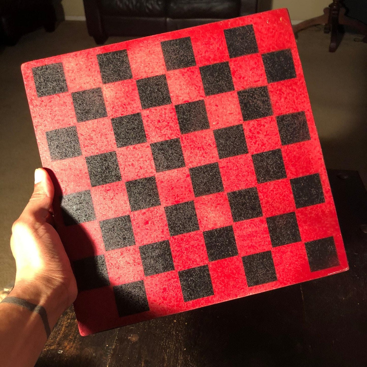 Chess Set - Classic Black & Red