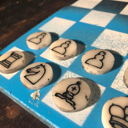 Chess Set - Blue Freeze Edition (Resin Pieces)