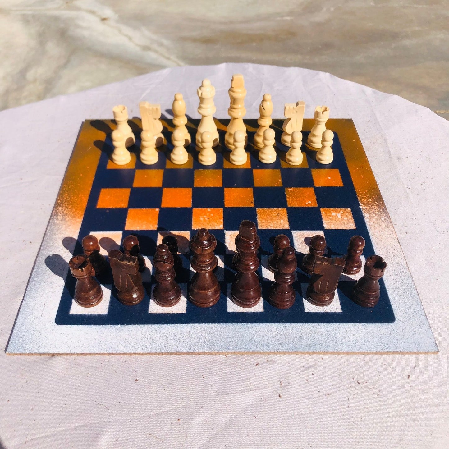 Chess Set - Denver Orange