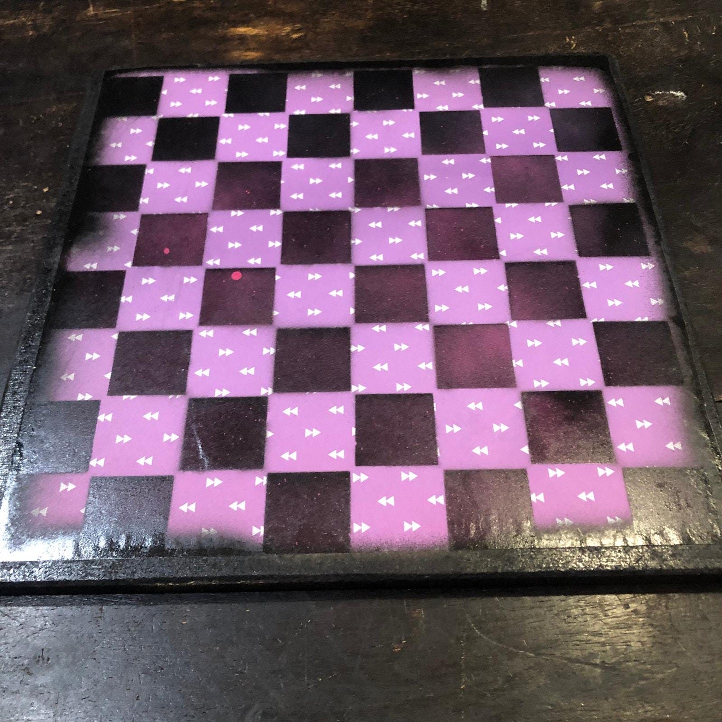 Scrapbook Chess Set - Purple Arrow