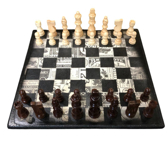 Scrapbook Chess Set - Classic Themed