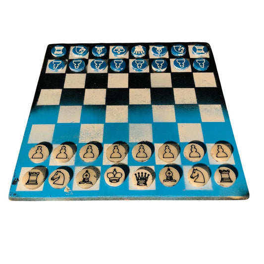 Chess Set - Blue Freeze Edition (Resin Pieces)