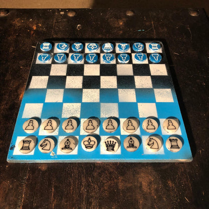 Chess Set - Blue Freeze Edition (Resin Pieces)