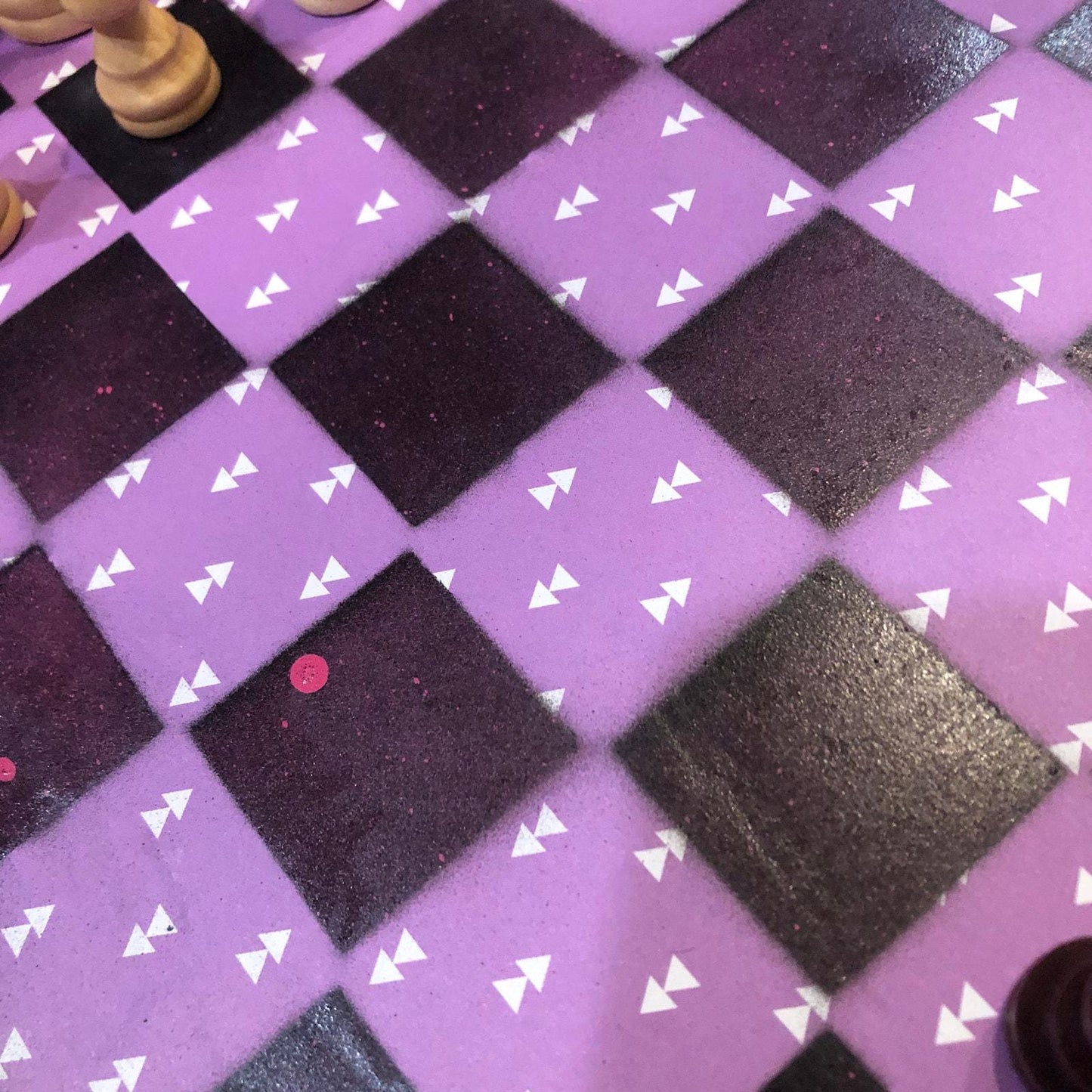 Scrapbook Chess Set - Purple Arrow