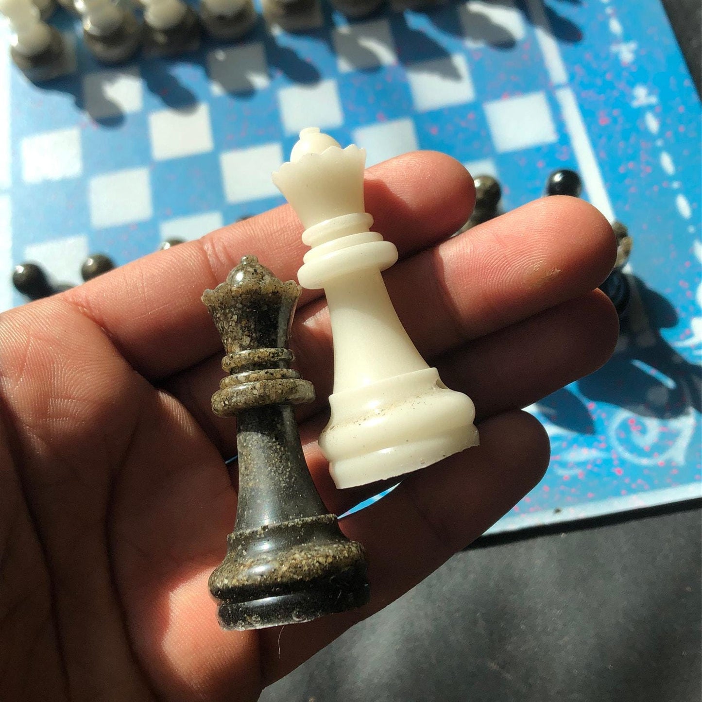 Chess Set - Sky Blue Royal