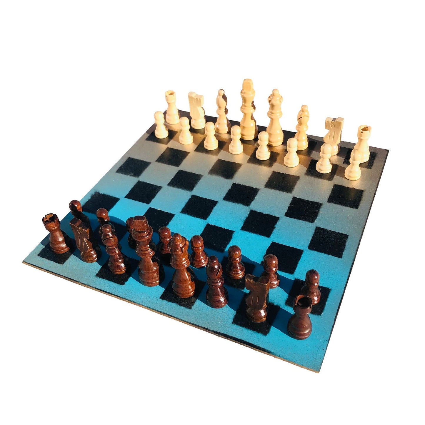 Chess Set - Blue Fade