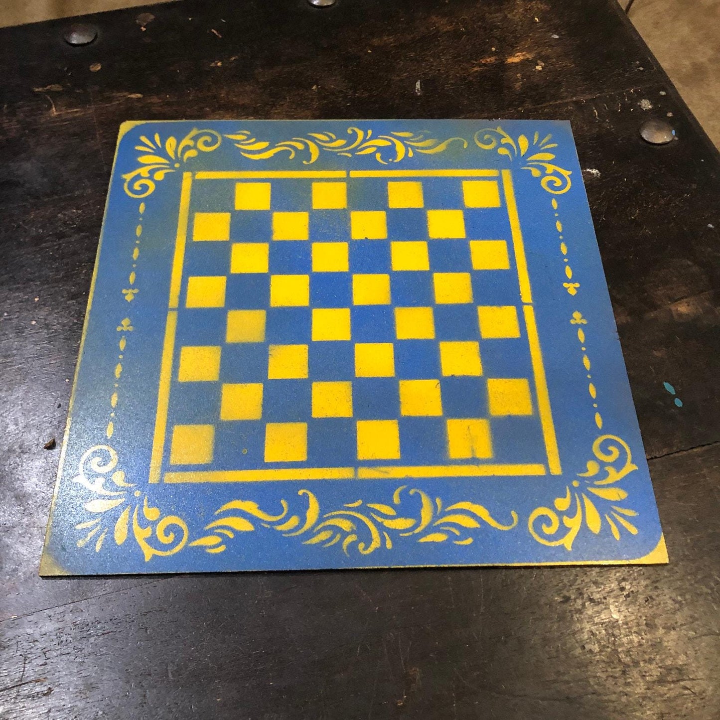 Chess Set - Yellow & Blue