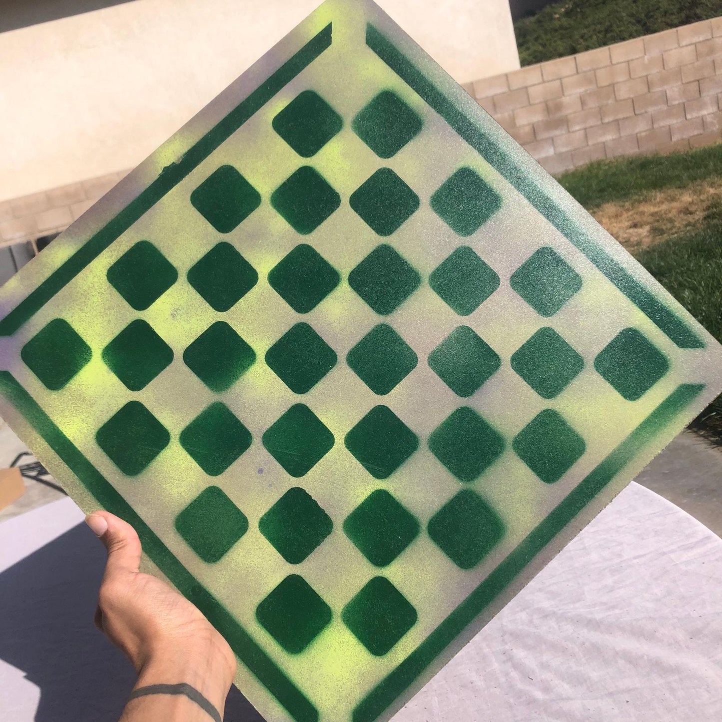 Large Chess Set - Green Field