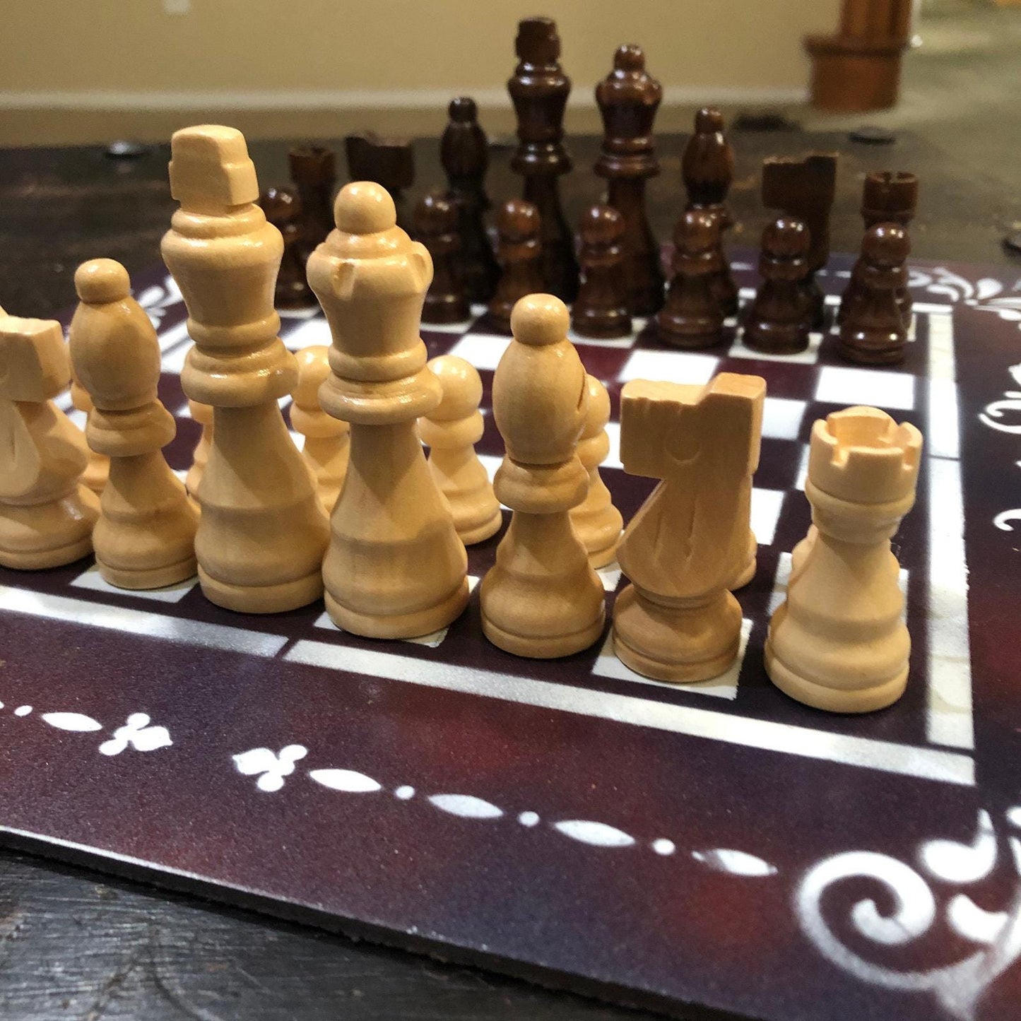 Chess Set - Dark Velvet Purple Mix