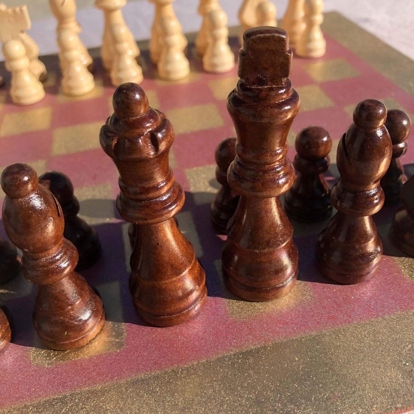 Chess Set - Violet Gold