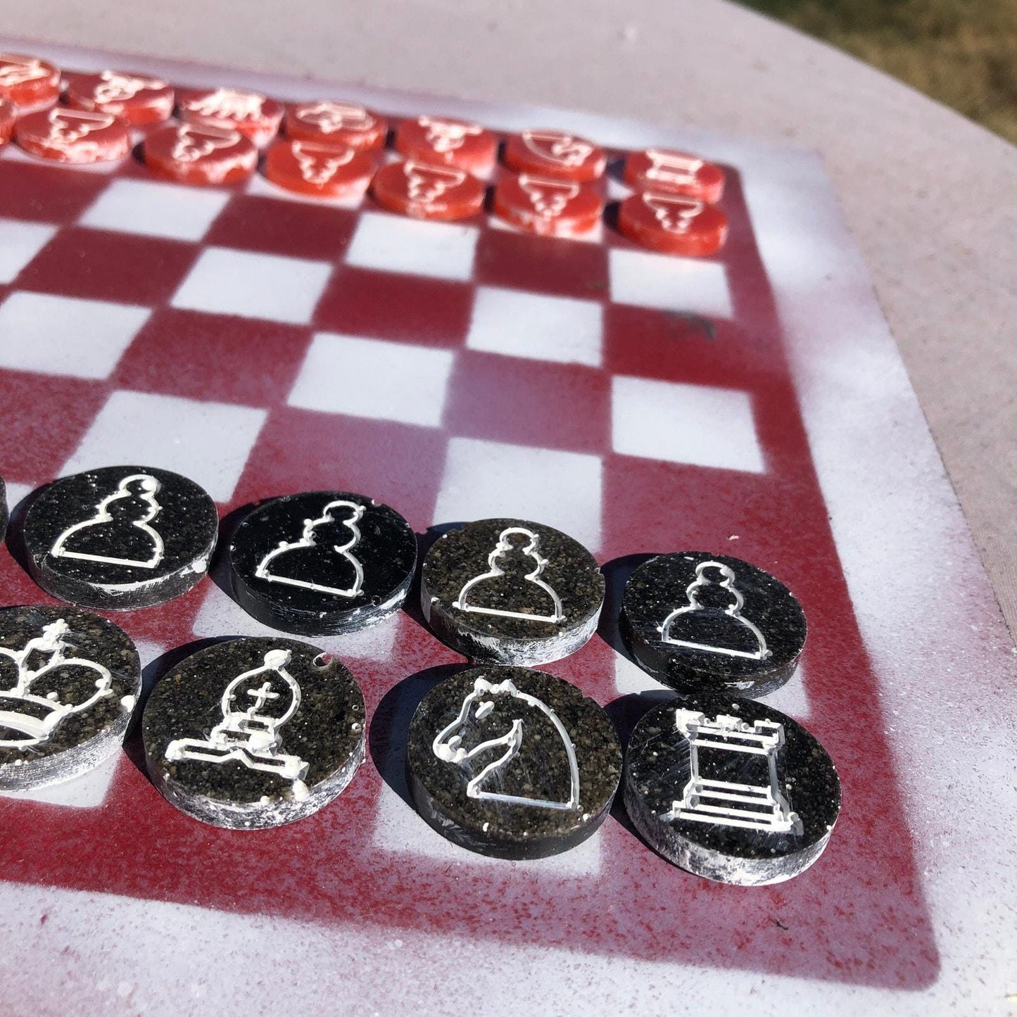 Chess Set - Red & White Edition