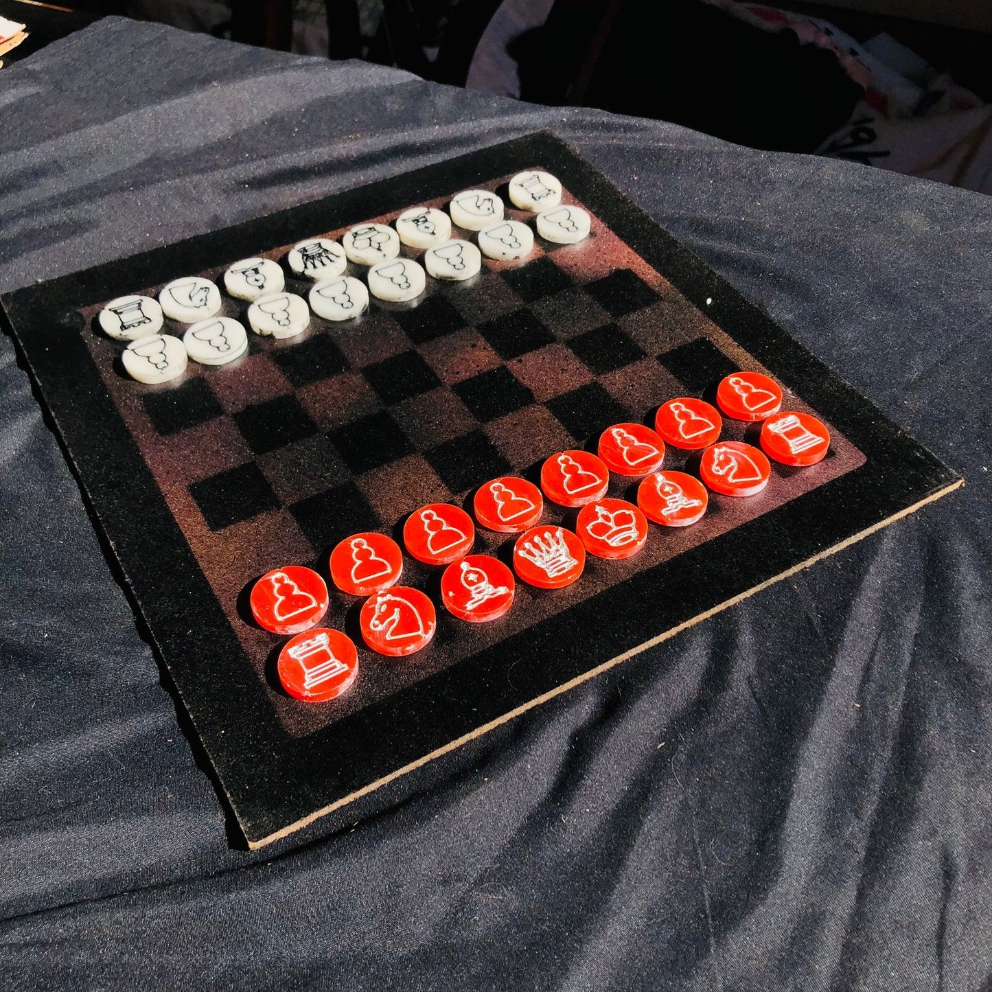 Chess Set - Coal Red Edition