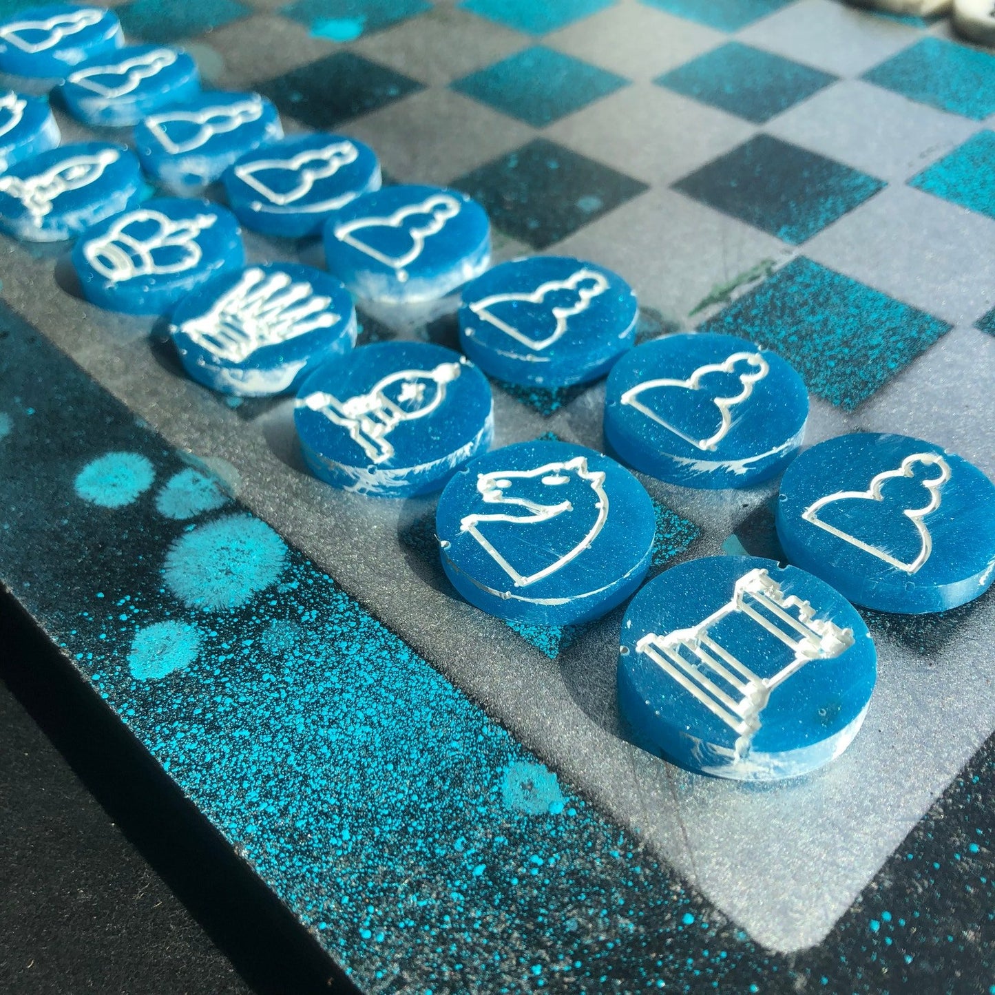 Chess Set - Space Blue