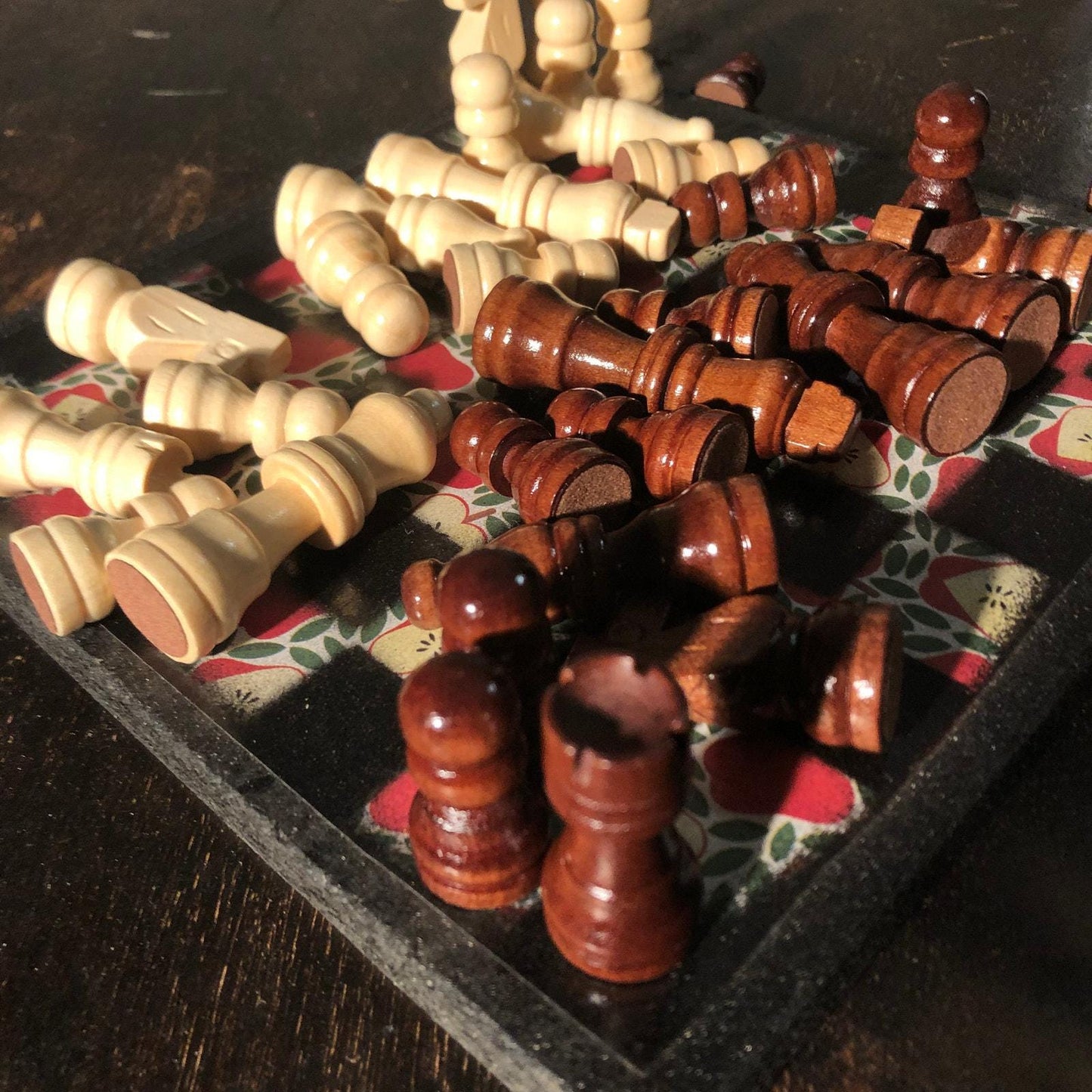 Scrapbook Chess Set - Apple Slices