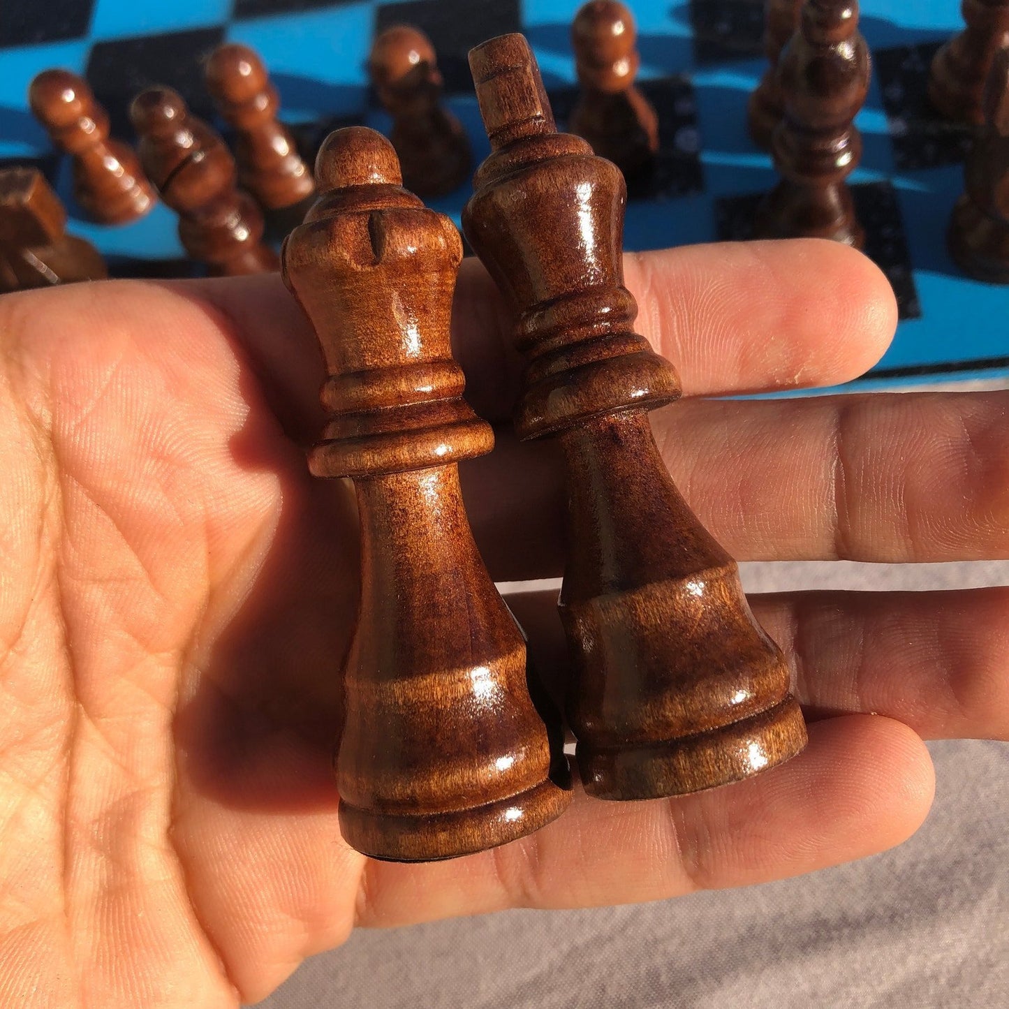 Chess Set - Beautiful Sky Blue