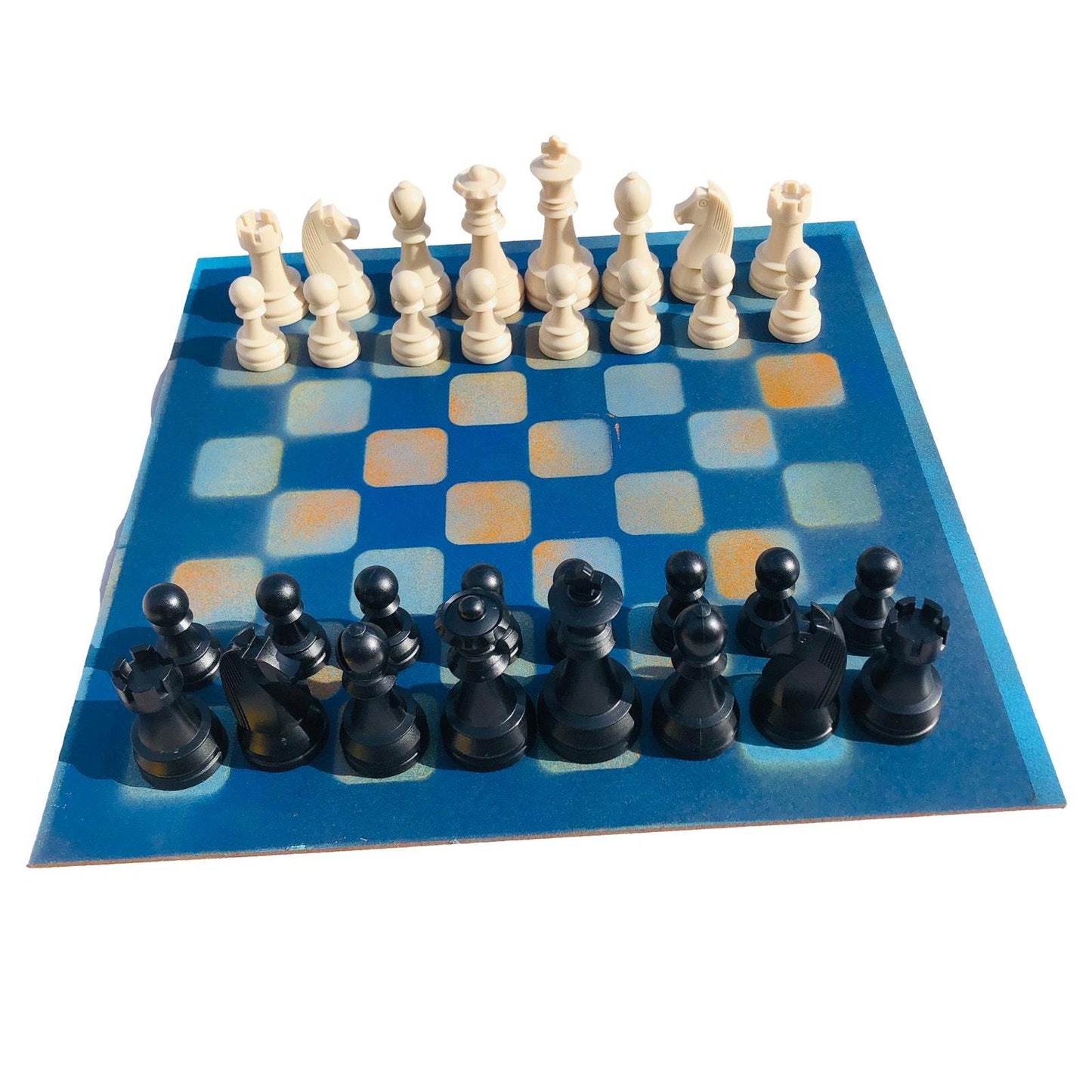 Large Chess Set - Blue Mango