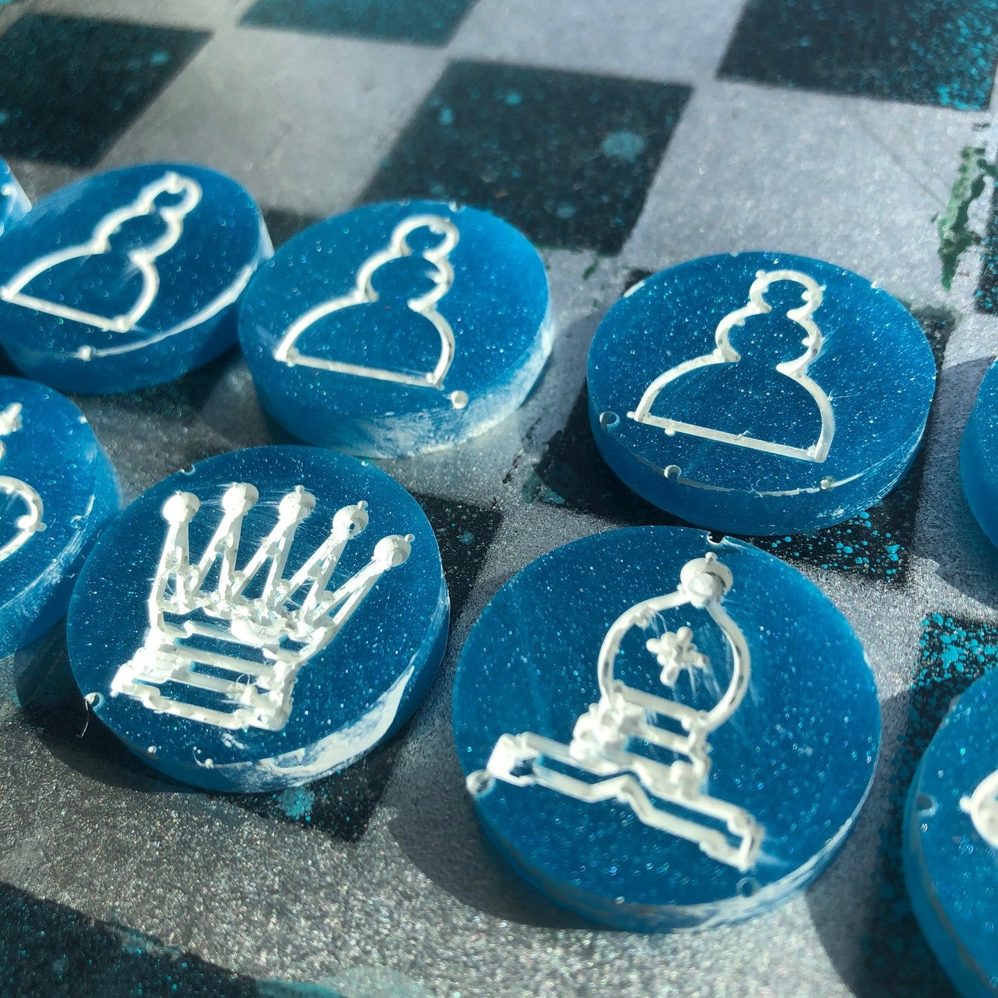 Chess Set - Space Blue