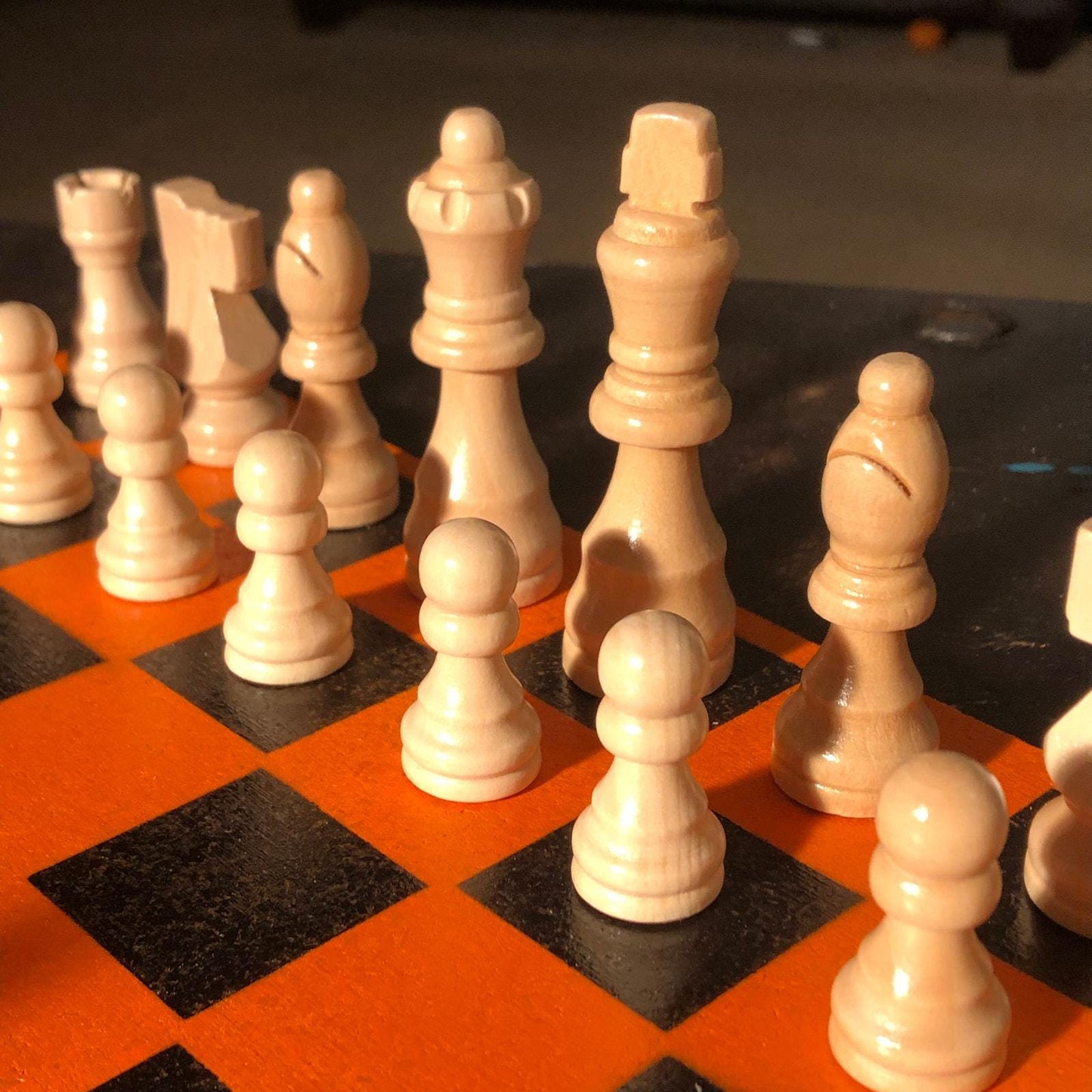 Chess Set - Halloween Orange Edition