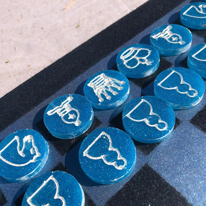 Chess Set - Sparkle Blue