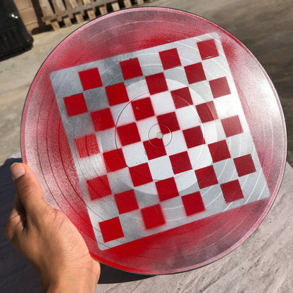 Vinyl Chess Set - Red Chrome
