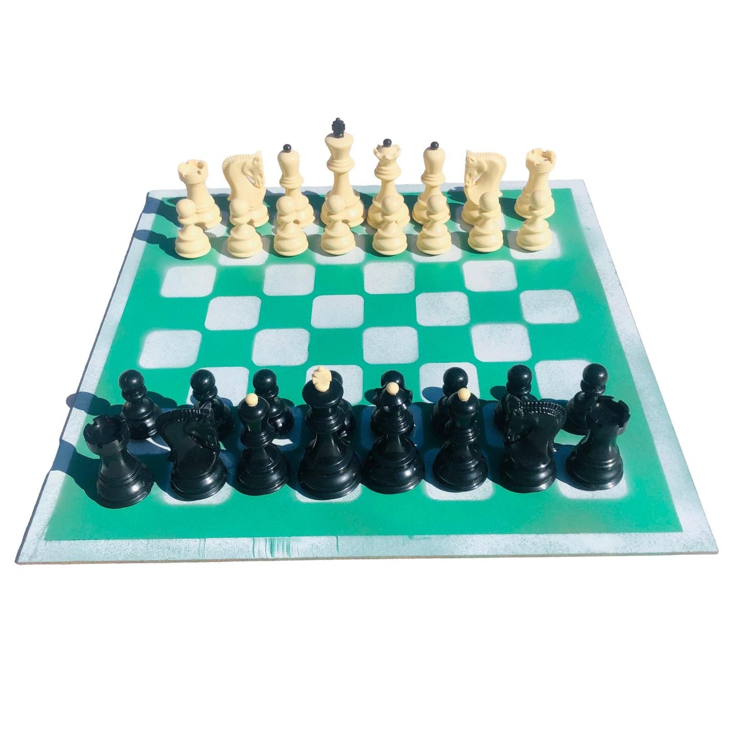 Large Chess Set - Mint Green