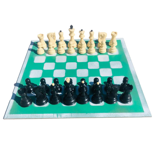 Large Chess Set - Mint Green