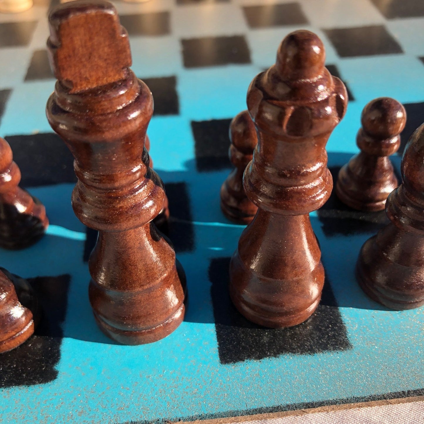 Chess Set - Blue Fade