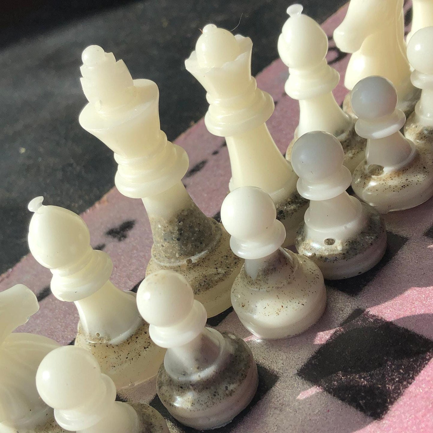 Chess Set - Pink & White Royal