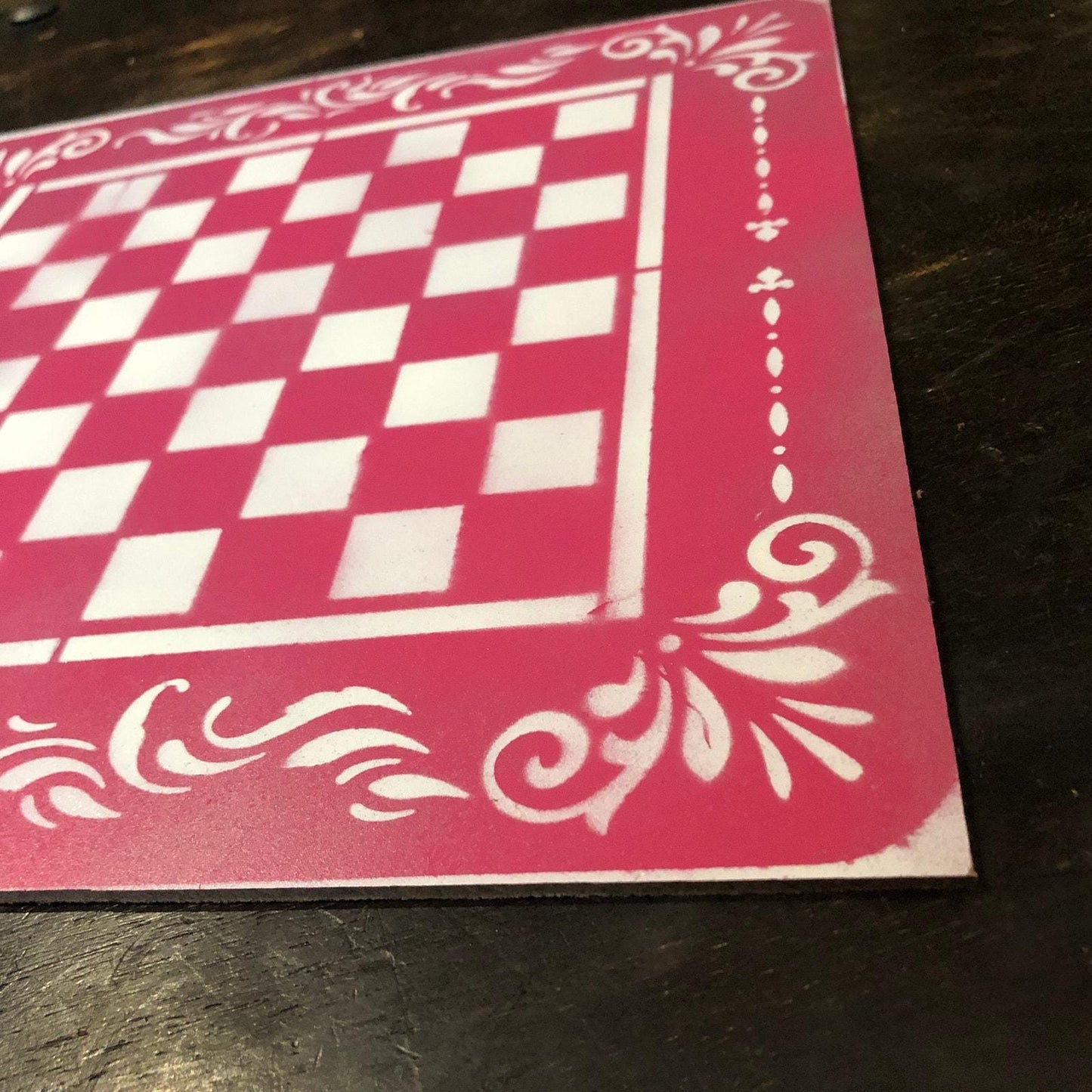 Chess Set - Hot Pink & White