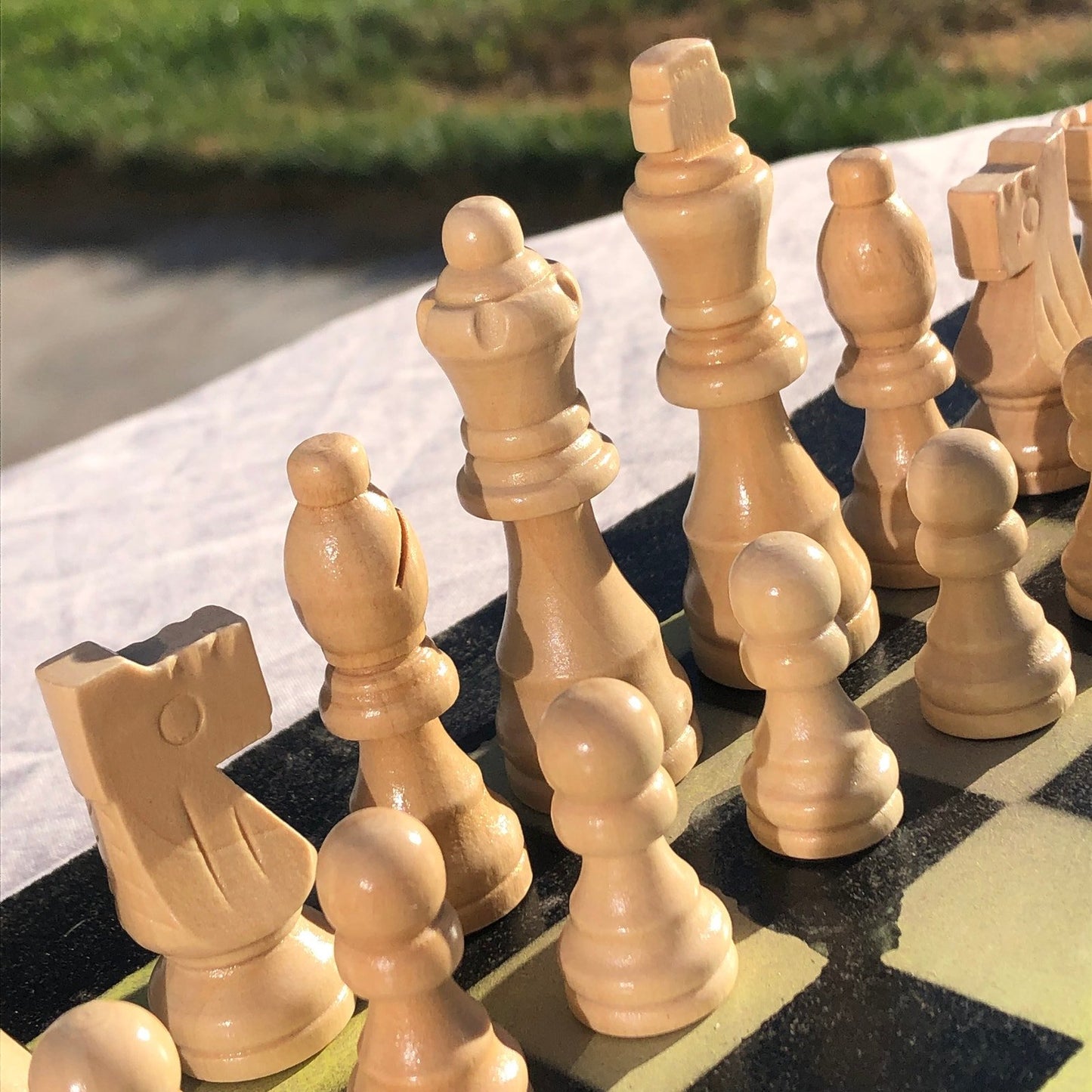 Chess Set - Dirty Green