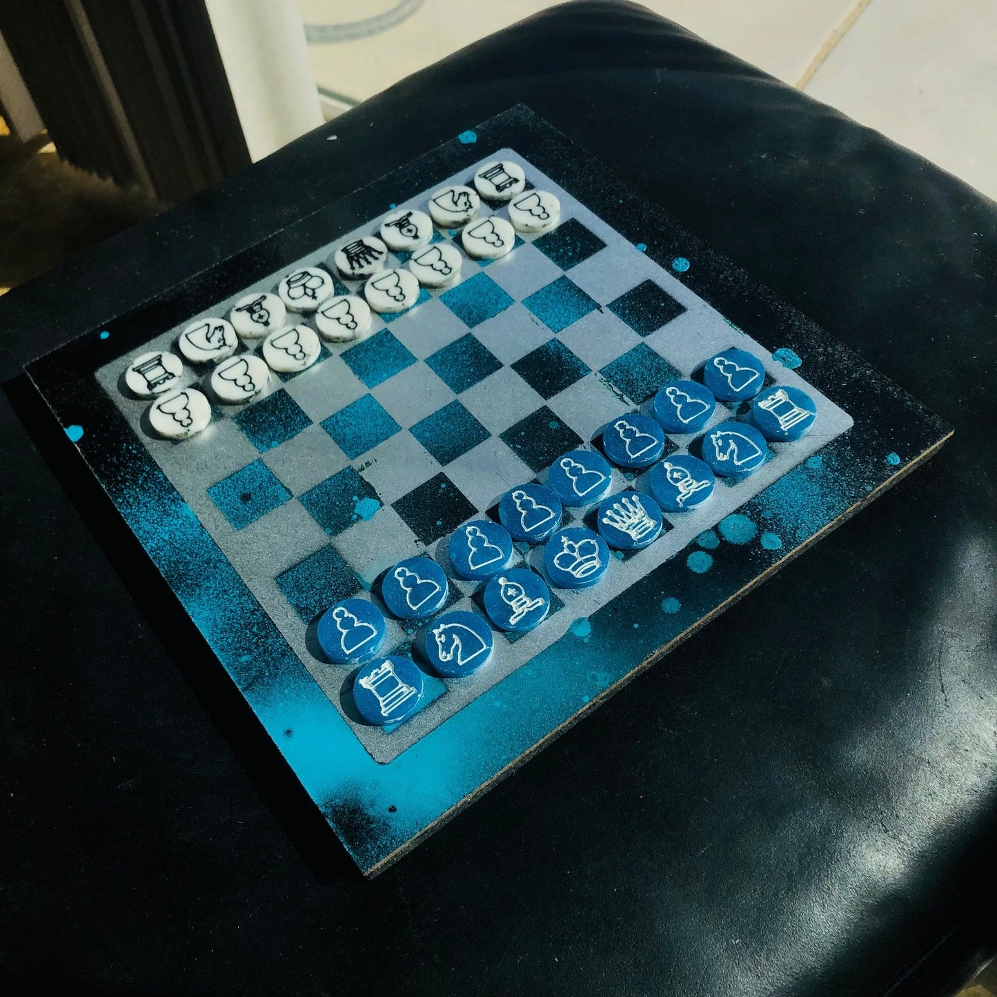 Chess Set - Space Blue