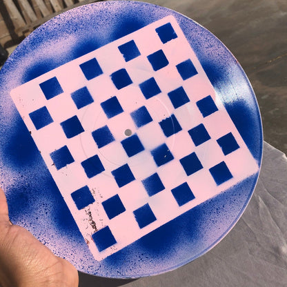 Vinyl Chess Set - Vintage Pink Blue