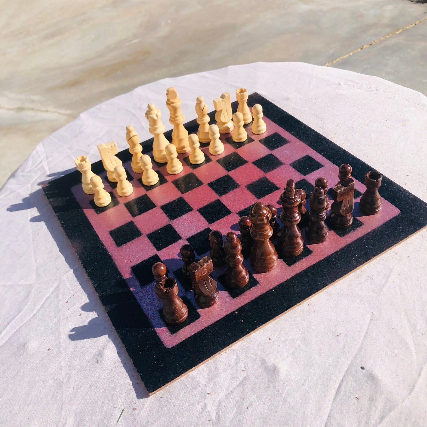 Chess Set - Violet & Black