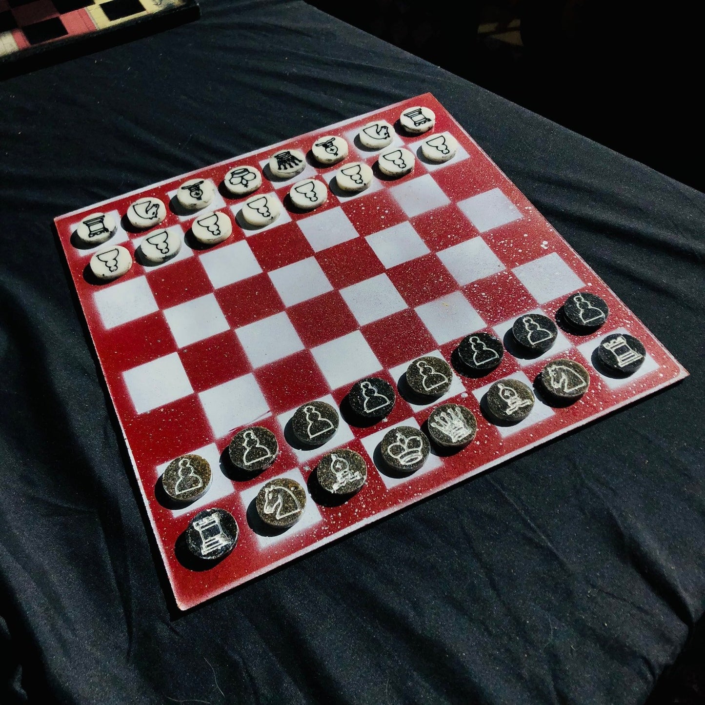 Chess Set - Picnic Red