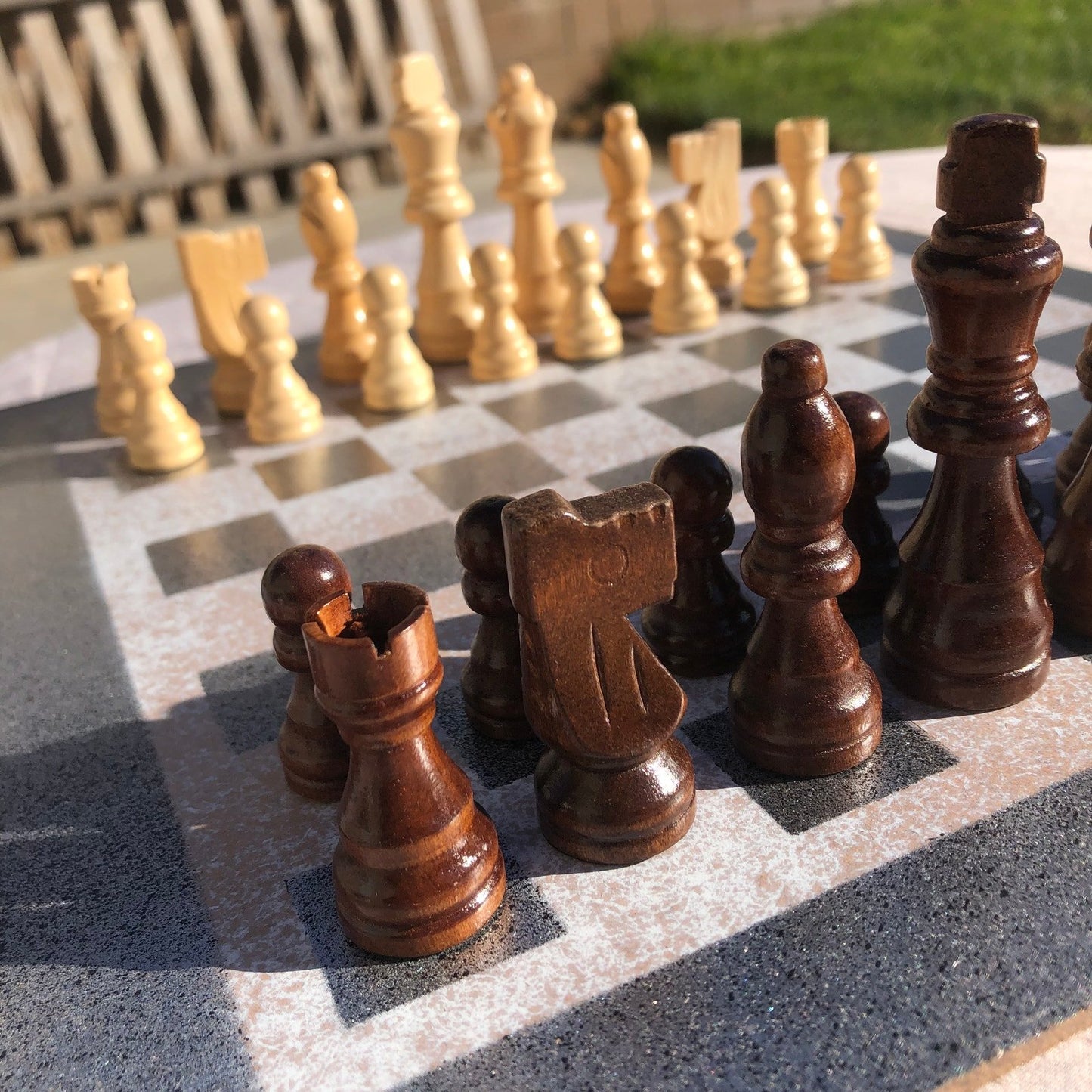 Chess Set - Tattered Gray