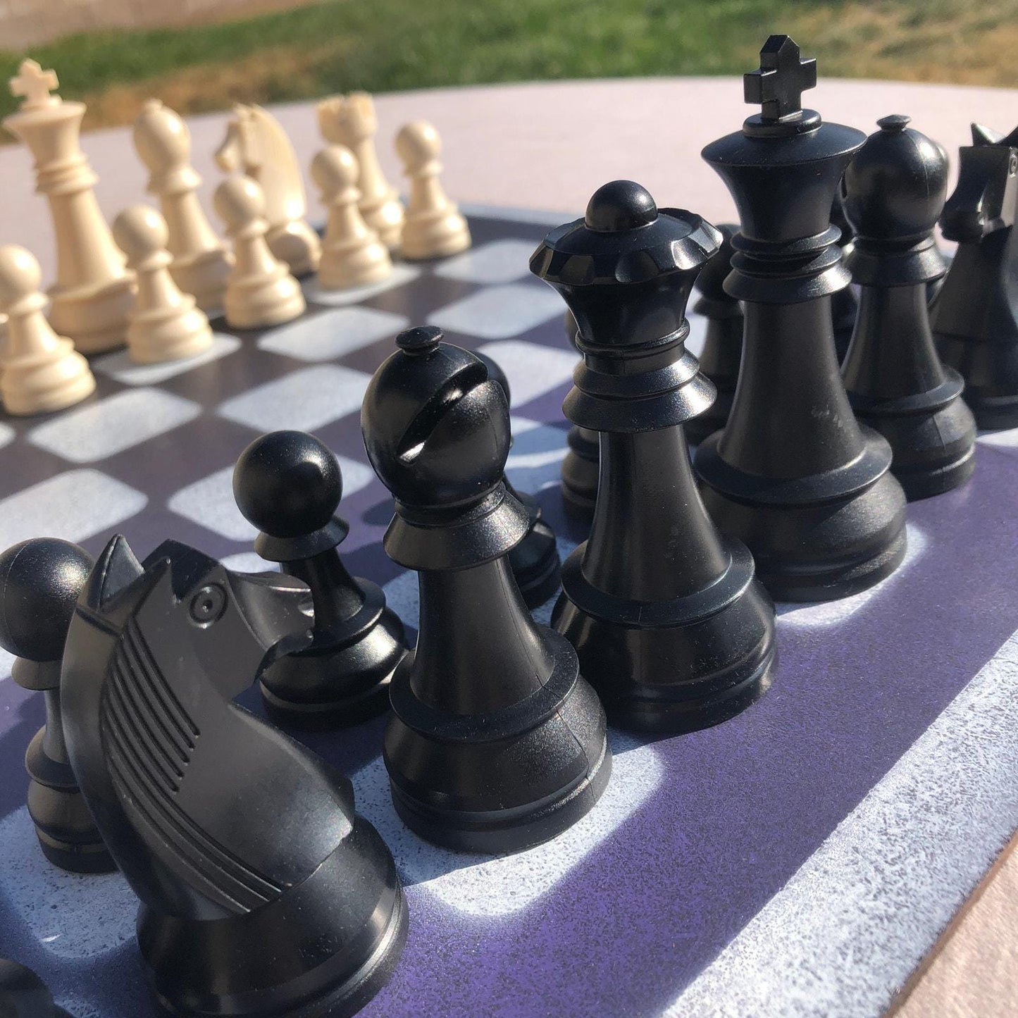 Large Chess Set - Purple Mix