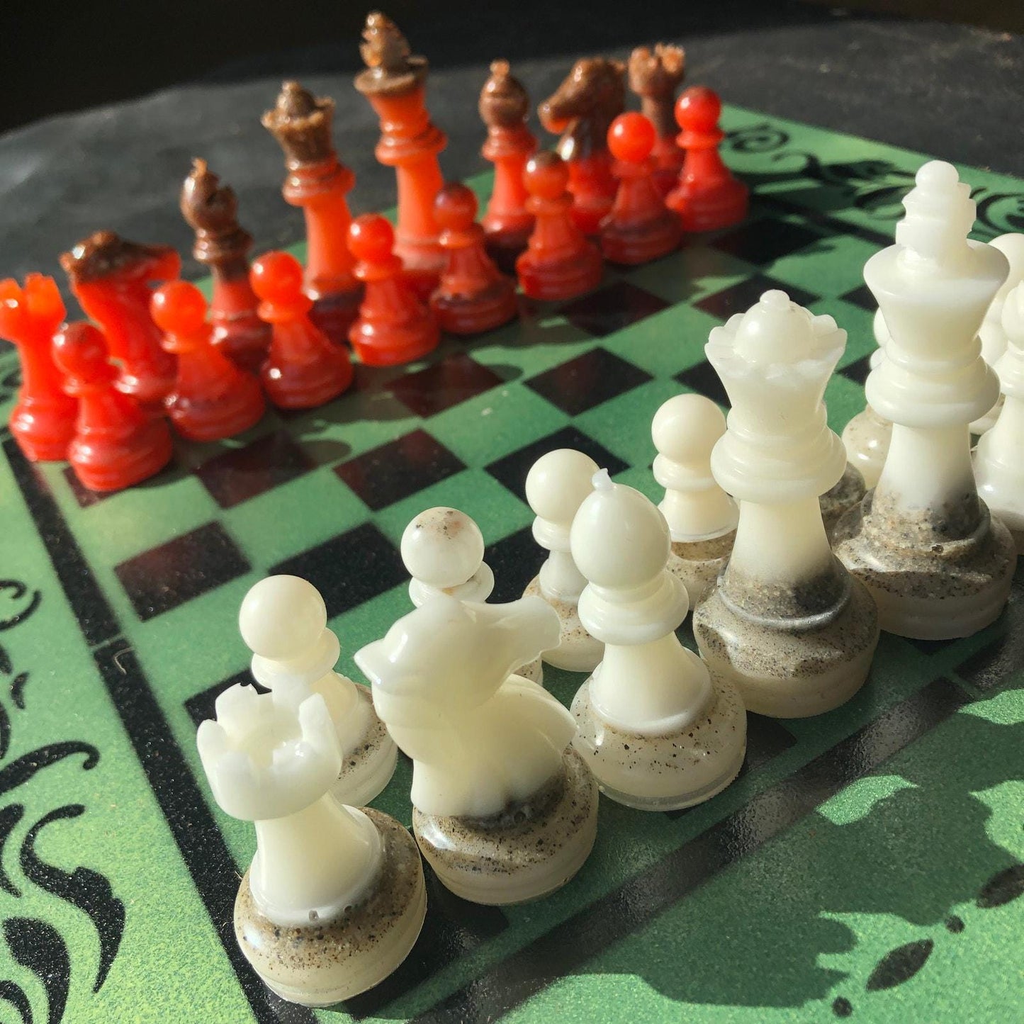 Chess Set - Emerald Green Royal