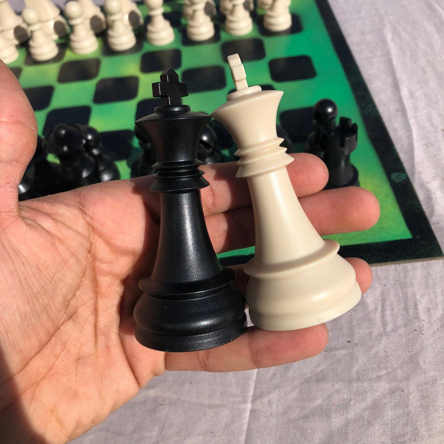 Large Chess Set - Forest Green