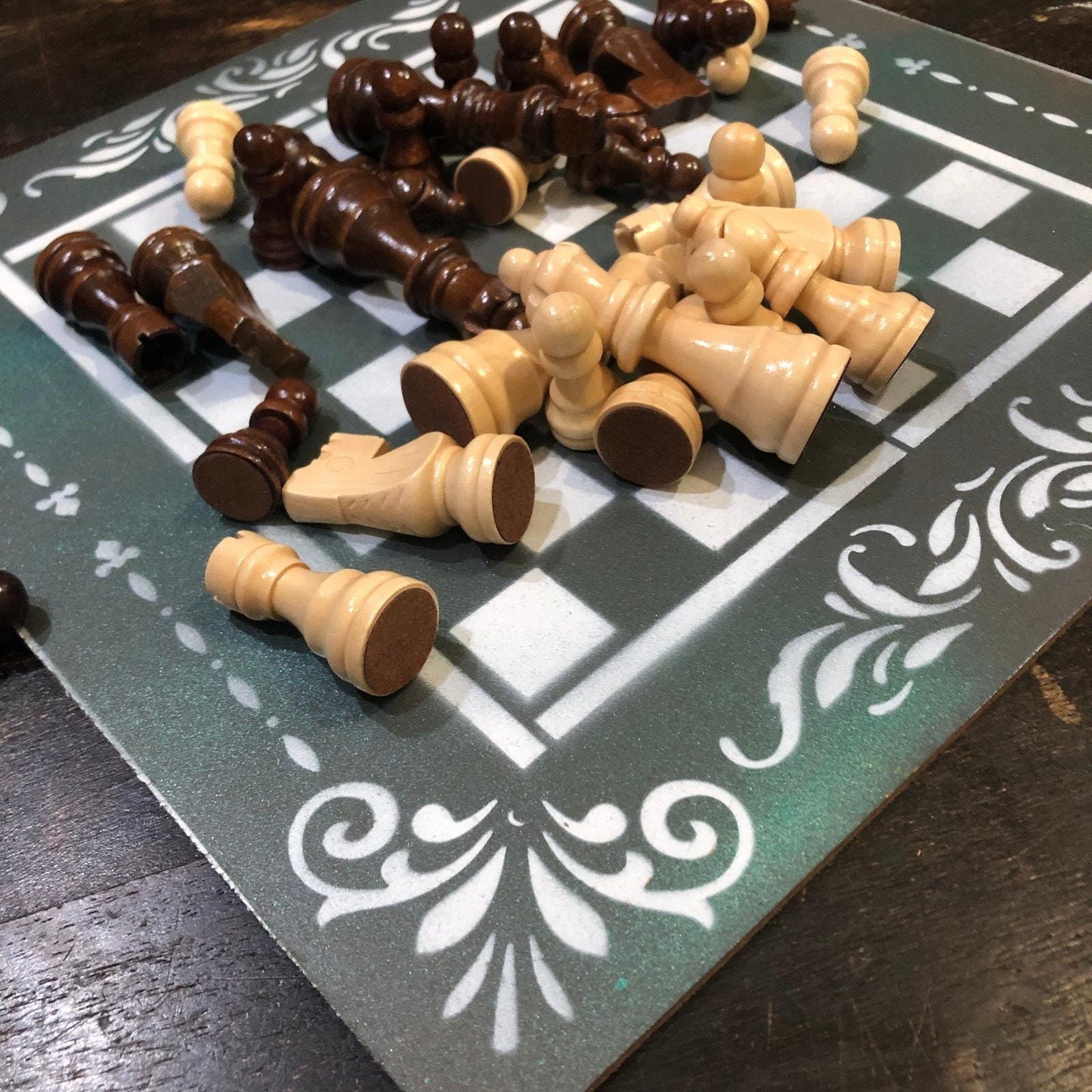 Chess Set - Dirty Green